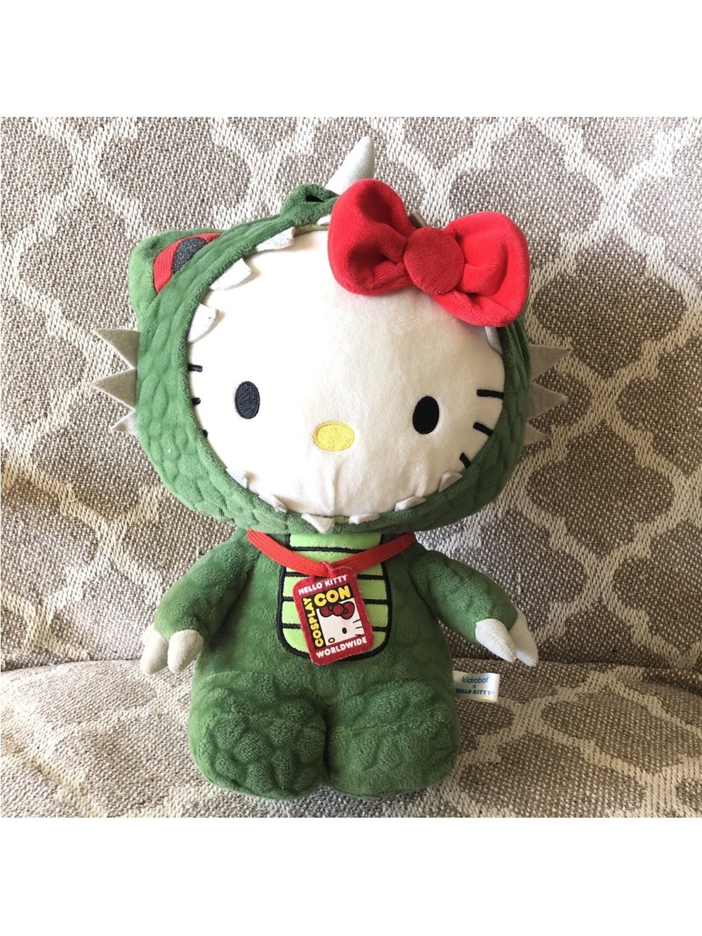 Hello Kitty x Kidrobot Dinosaur Cosplay Con Sanrio 17” Plush Toy